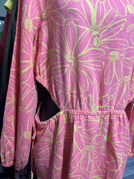 UNIVERSAL THREAD  Balloon Mini A-line Side Cutout Floral Dress - Picture 5 of 7